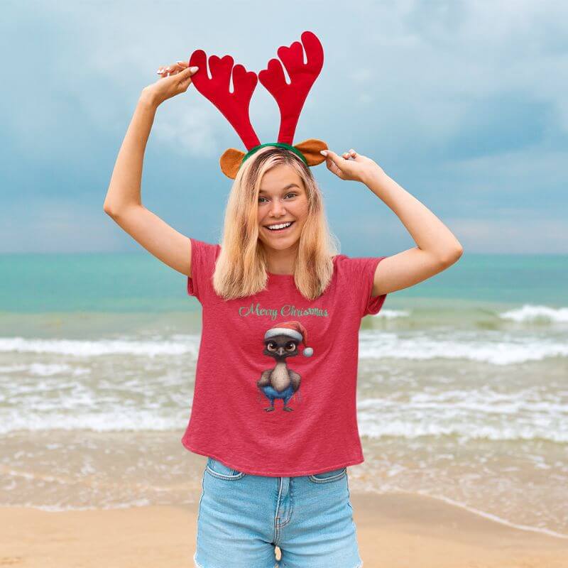 Christmas T-Shirt | Baby Emu - The Bower Tasmania