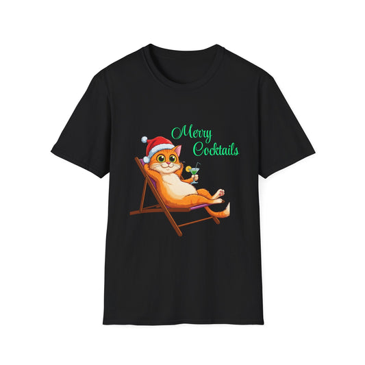 Christmas T-Shirt | Purrfect Cocktails - The Bower Tasmania