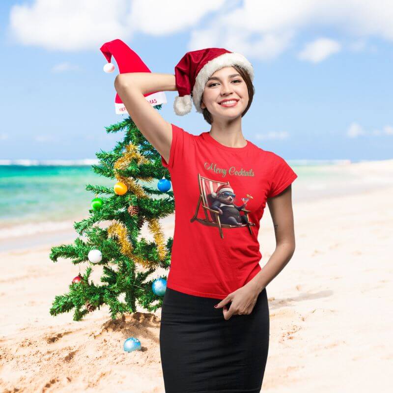 Christmas T-Shirt | Tassie Devil - The Bower Tasmania