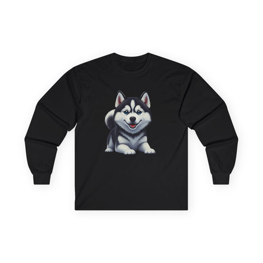 Husky Puppy Long Sleeve Tee - The Bower Tasmania