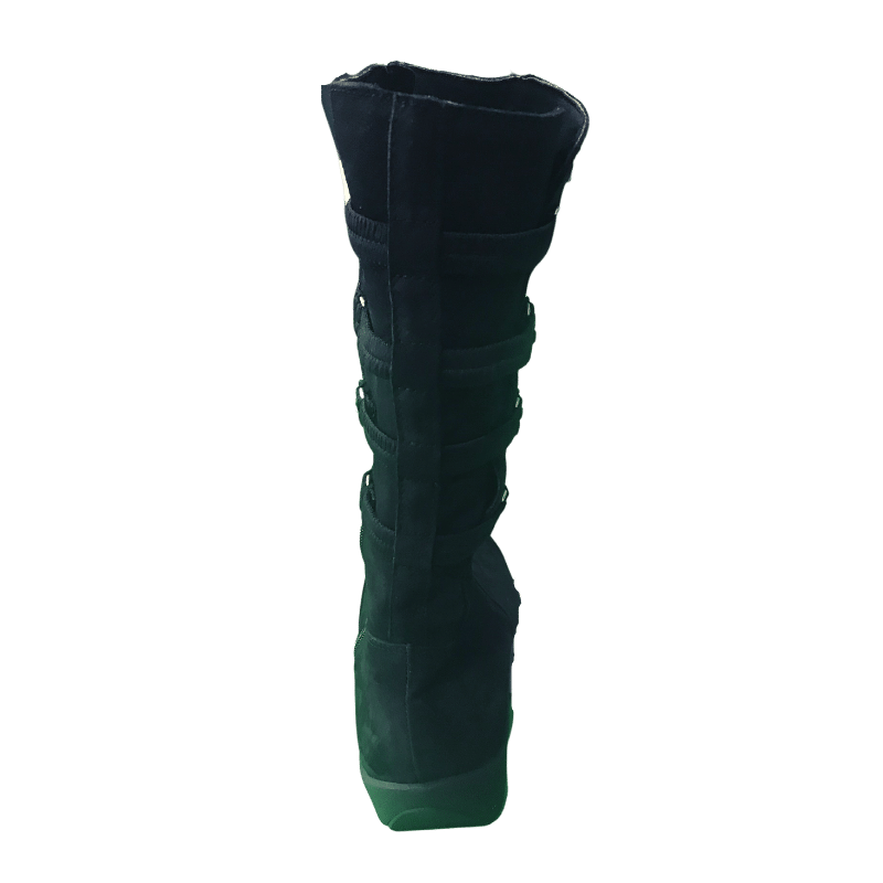 Arcopedico Citrus, a Mid-calf Women's Boot with dual arch support in black suede | The Bower Tasmania