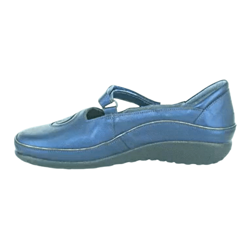 Matai - Mary-Jane Orthotic-friendly Shoe inside view in Polar Sea | The Bower Tasmania