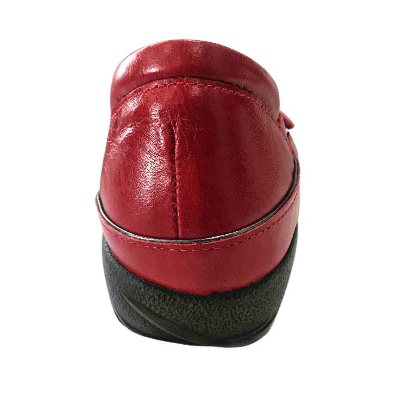 Matai - Mary-Jane Orthotic-friendly Shoe back view in Poppy | The Bower Tasmania