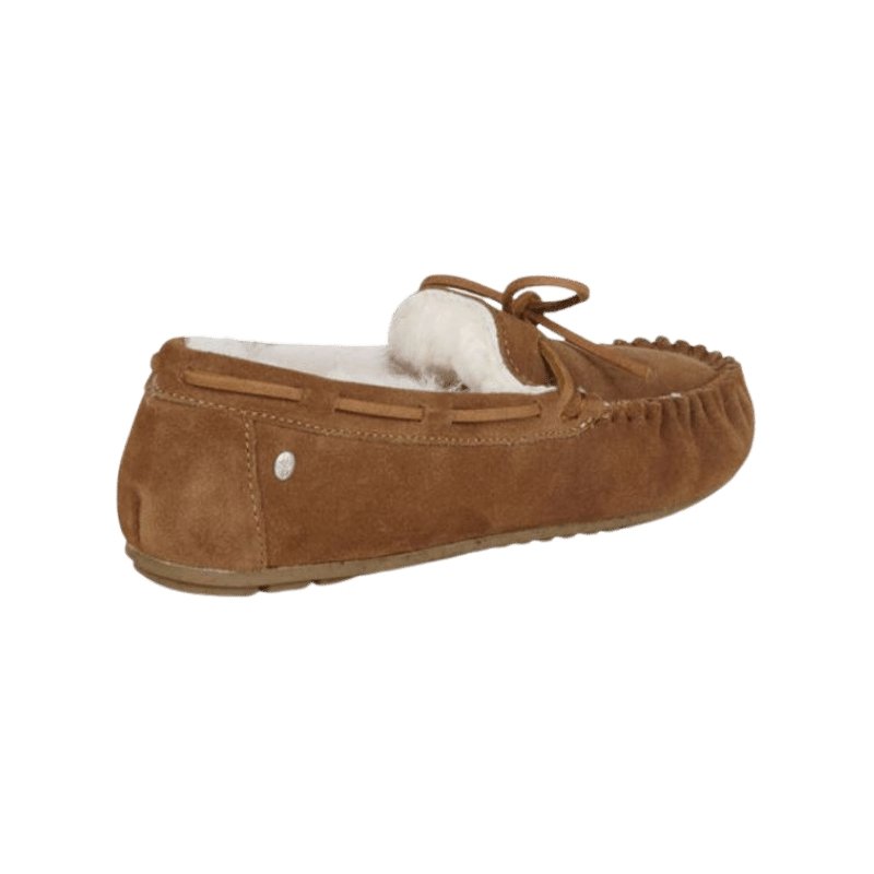 Amity in Chestnut | Sheepskin Moccasin Slippers | The Bower Tasmania