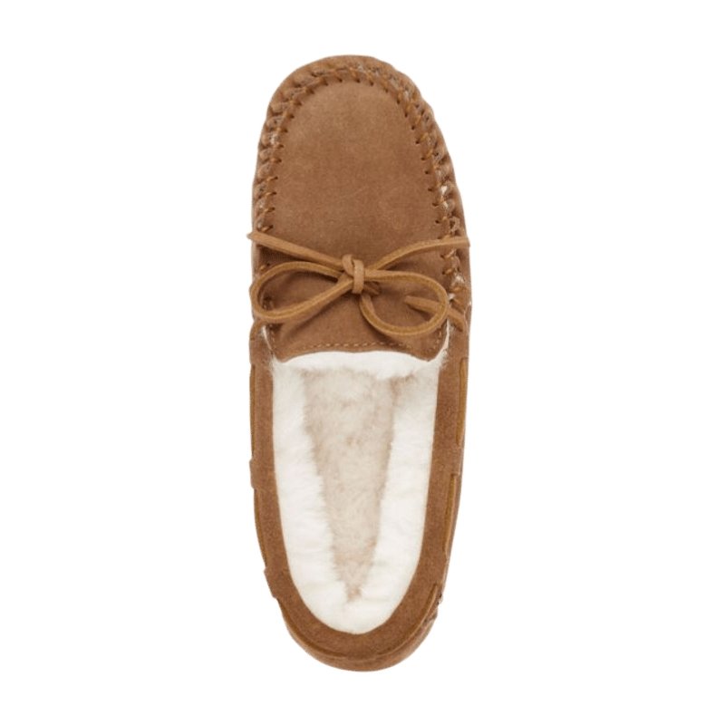 Amity in Chestnut | Sheepskin Moccasin Slippers | The Bower Tasmania