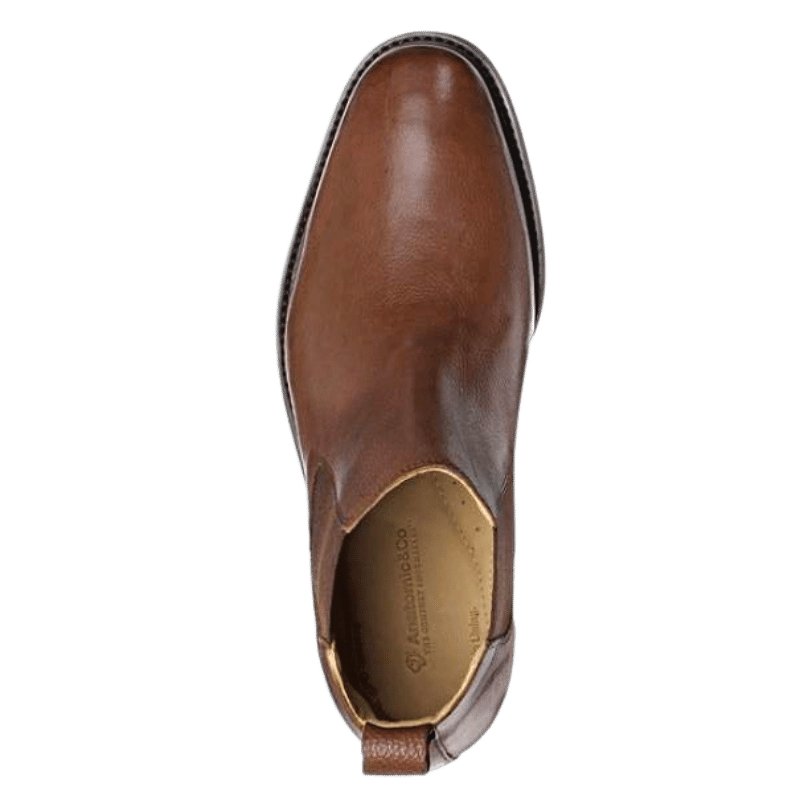 Smart casual Chelsea style men's leather ankle boots in brown | The Bower Tasmania