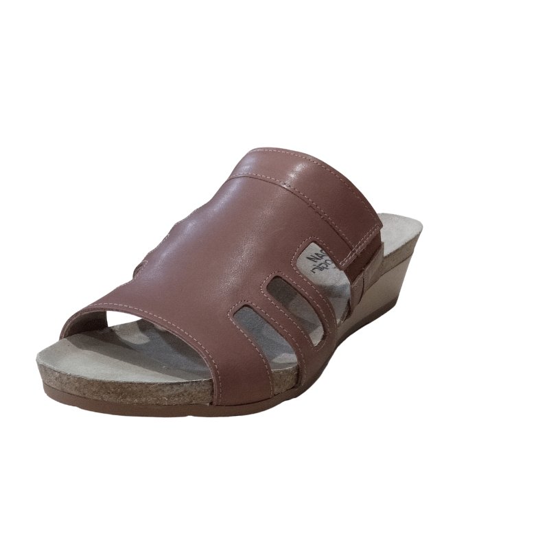 Naot Carriage slip on wedge sandal in Mocha Rose | The Bower Tasmania