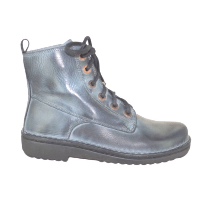 Naot Claudia, lace up leather boot with removable insole in vintage ash | The Bower Tasmania