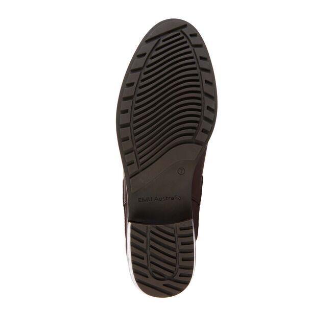 Sole view of Emu Australia Ellin Pop - Chelsea style Waterproof Boot with pop of colour on elastic sides | The Bower Tasmania
