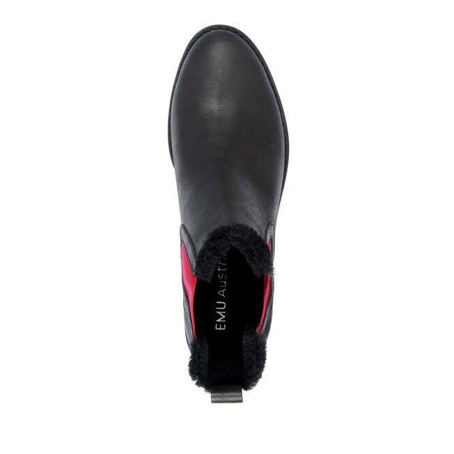 Emu Australia Ellin Pop - Chelsea style Waterproof Ankle Boot with pop of colour on elastic sides | The Bower Tasmania