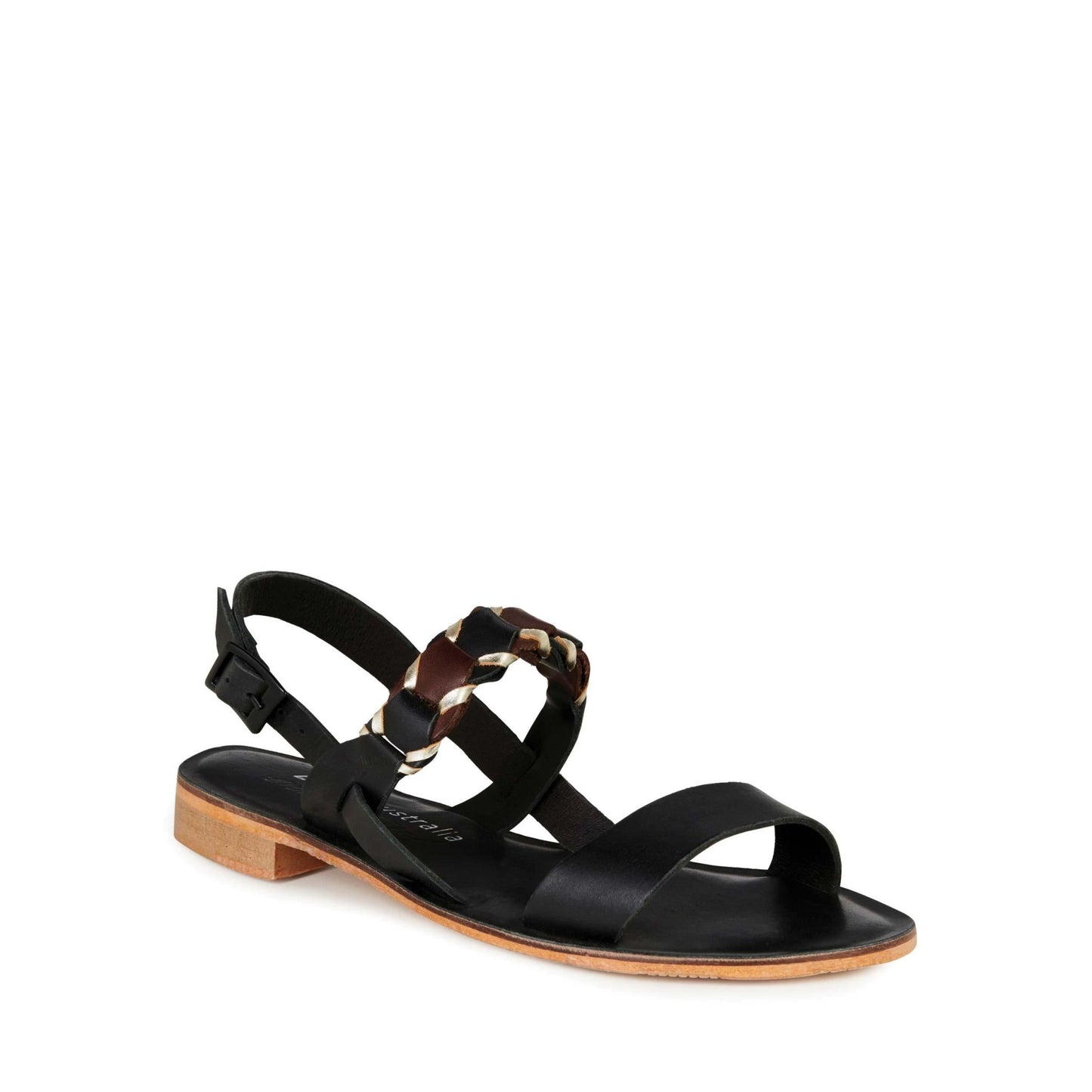 Emu Australia Fig Women's Flat Sandal in black | The Bower Tasmania