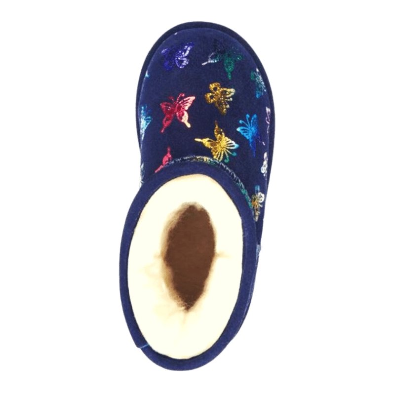 Emu Australia Flutter Brumby - Kids Waterproof Sheepskin Boot in midnight | The Bower Tasmania