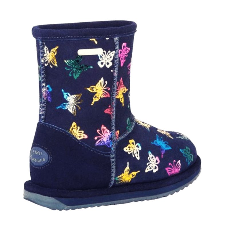 Emu Australia Flutter Brumby - Kids Waterproof Sheepskin Boot in midnight | The Bower Tasmania