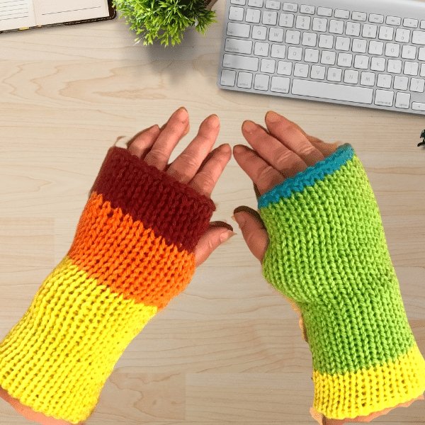 Handmade Fingerless Gloves - The Bower Tasmania