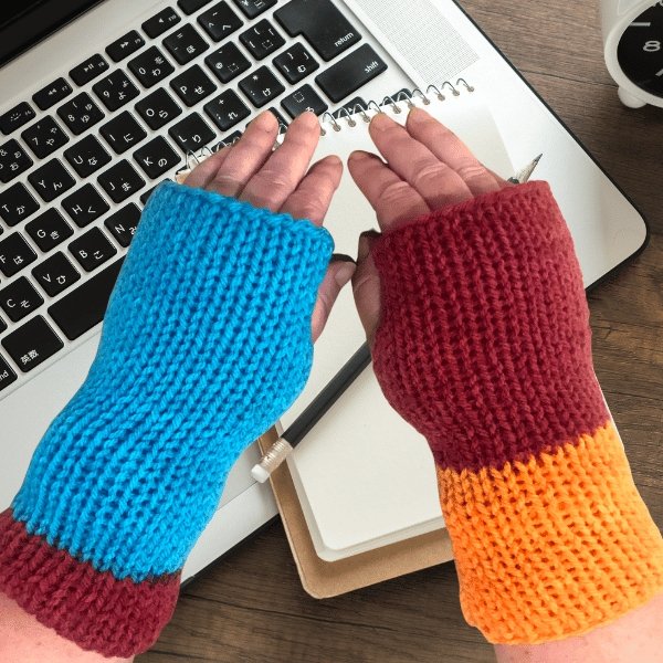 Handmade Fingerless Gloves - The Bower Tasmania
