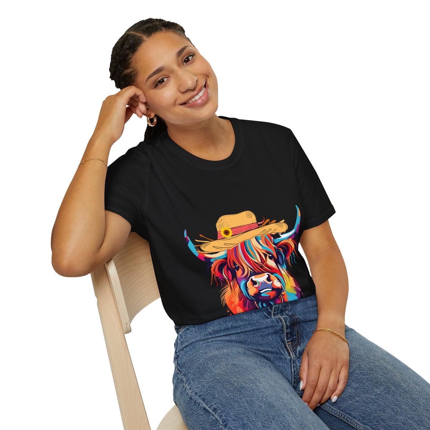 Highland Cow T-Shirt | Unisex - The Bower Tasmania