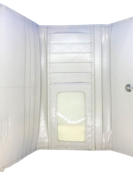 Oran Leather White Wallet - The Bower Tasmania