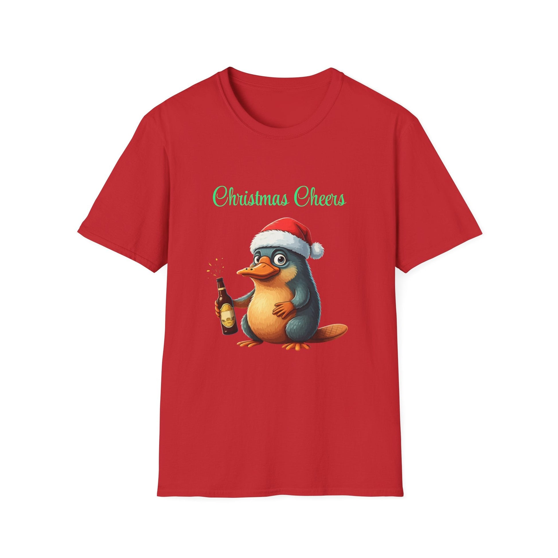 Christmas T-Shirt | Platypus Christmas Cheers - The Bower Tasmania