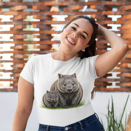 Womens T-Shirt | Mumma & Bubba Wombat - The Bower Tasmania