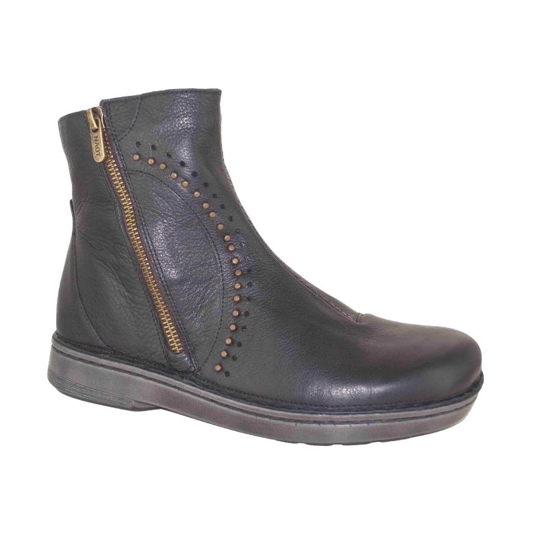 Naot Cetona Women's orthotic-friendly Leather Boot in soft black | The Bower Tasmania