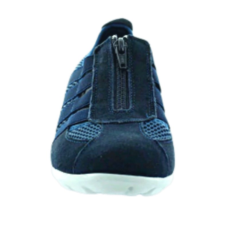 Christine, zip up sneaker by CC Resorts in navy | The Bower Tasmania