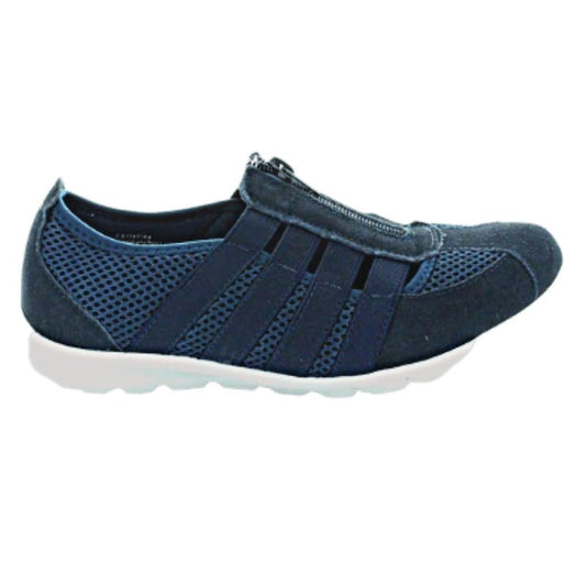 Christine, zip up sneaker by CC Resorts in navy | The Bower Tasmania