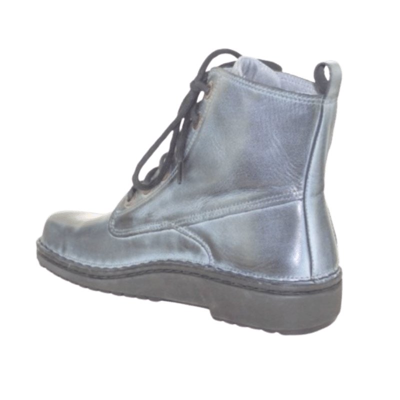 Naot Claudia, lace up leather boot with removable insole in vintage ash | The Bower Tasmania