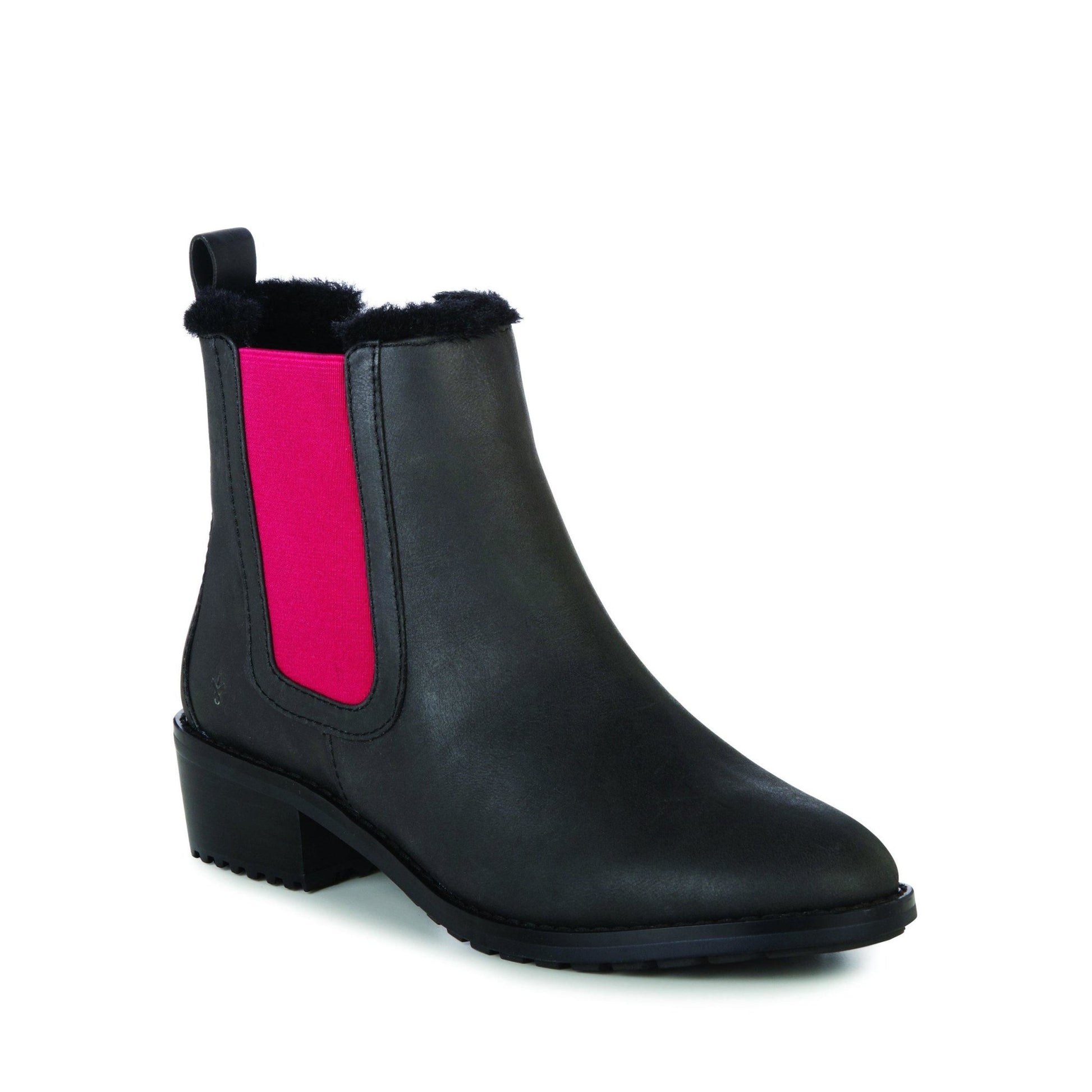 Emu Australia Ellin Pop - Chelsea style Waterproof Ankle Boot with pop of colour on elastic sides | The Bower Tasmania