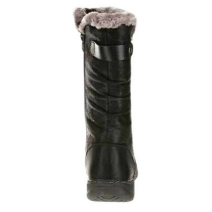 CC Resort Goose, Fuzzy Mid-calf Vegan Boots in black | The Bower Tasmania