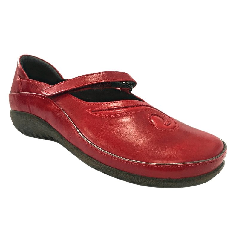 Matai - Mary-Jane Orthotic-friendly Shoe front & side view in Poppy | The Bower Tasmania