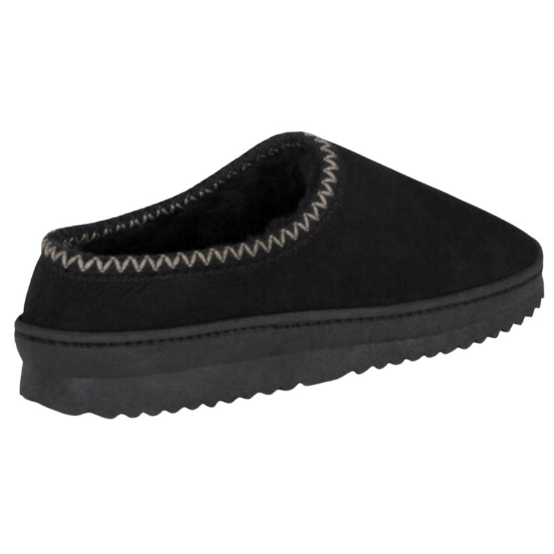 Black Platinum Outback Scuff | Sheepskin Slippers Australian Made | The Bower Tasmania