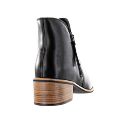 Oxley | Women's Black Leather Ankle Boots - The Bower Tasmania